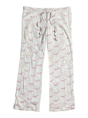 Hollister y2k seagull logo print low rise cotton pj pajama pants M